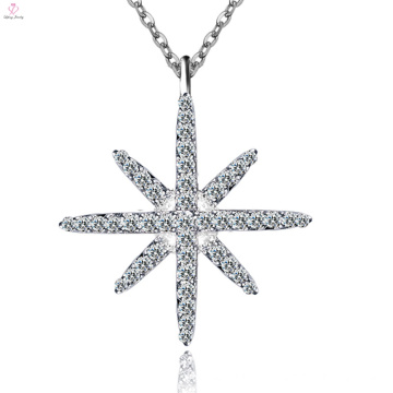 Colar de Prata Pura Personalizado com Estrela 925 Sterling